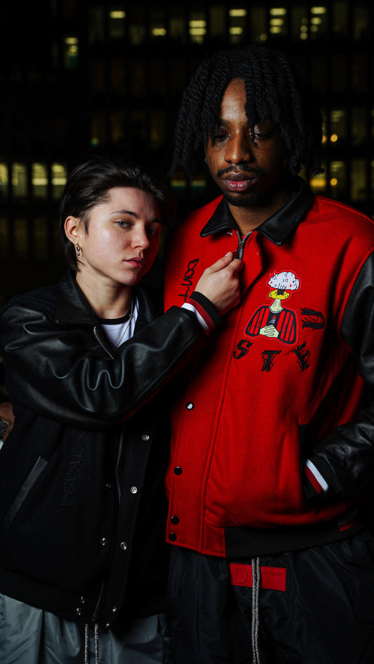 STFU LEATHER SLEEVE JACKET