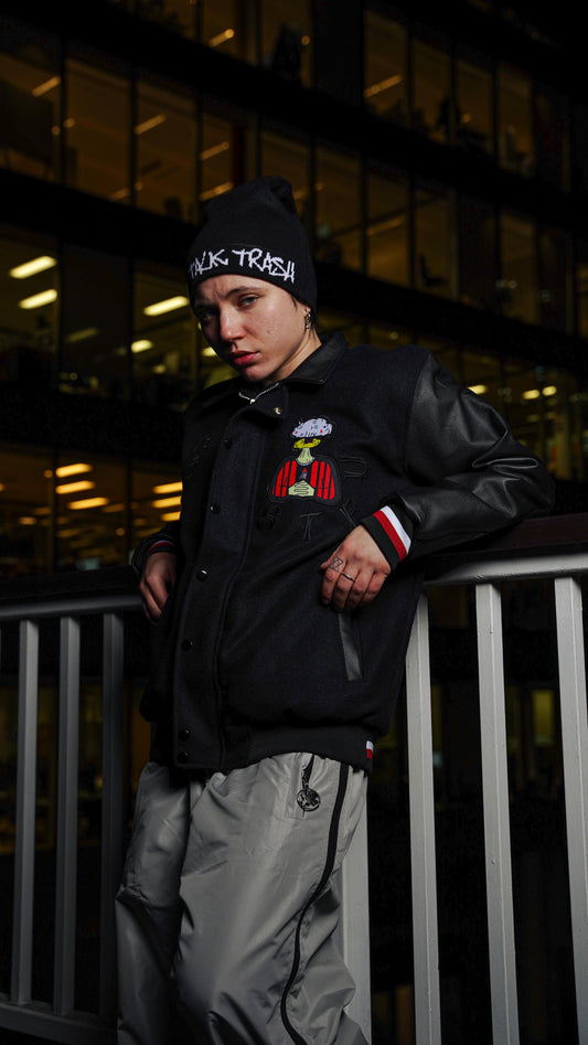 STFU LEATHER SLEEVE JACKET