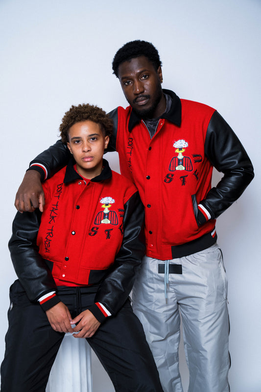 STFU LEATHER SLEEVE JACKET